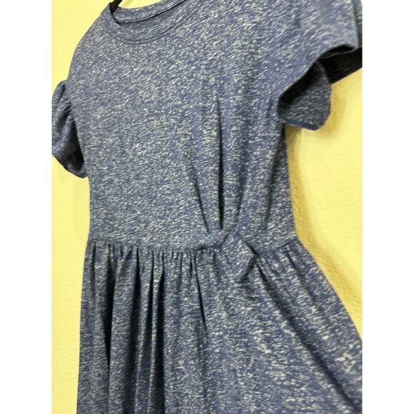 Girl's Cat & Jack Swirl Blue Dress Bell Sleeve Short Comfy Soft Large 10 / 12 - Picture 5 of 10